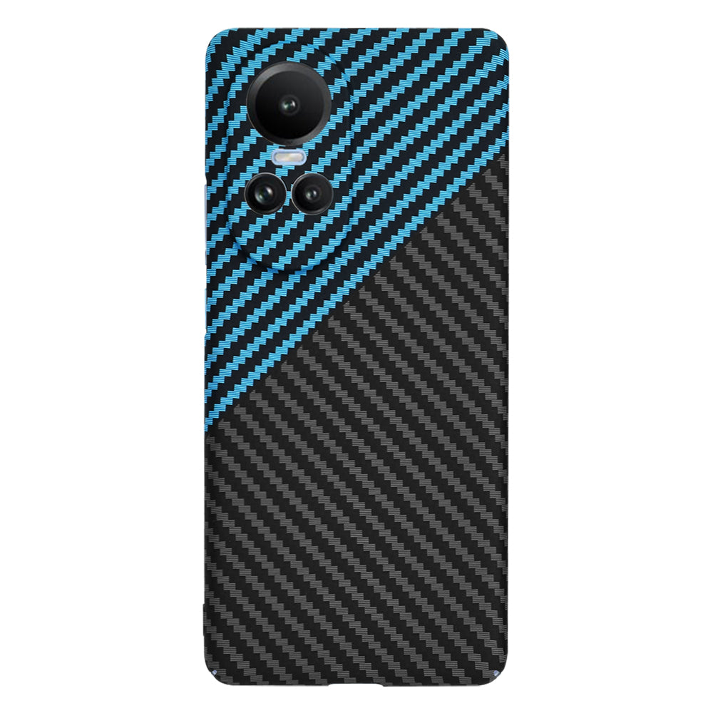 Case for Oppo Reno10 / Reno10 Pro, Techsuit, Carbonite FiberShell, Black Blue