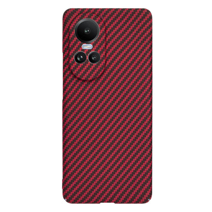 Case for Oppo Reno10 / Reno10 Pro, Techsuit, Carbonite FiberShell, Red