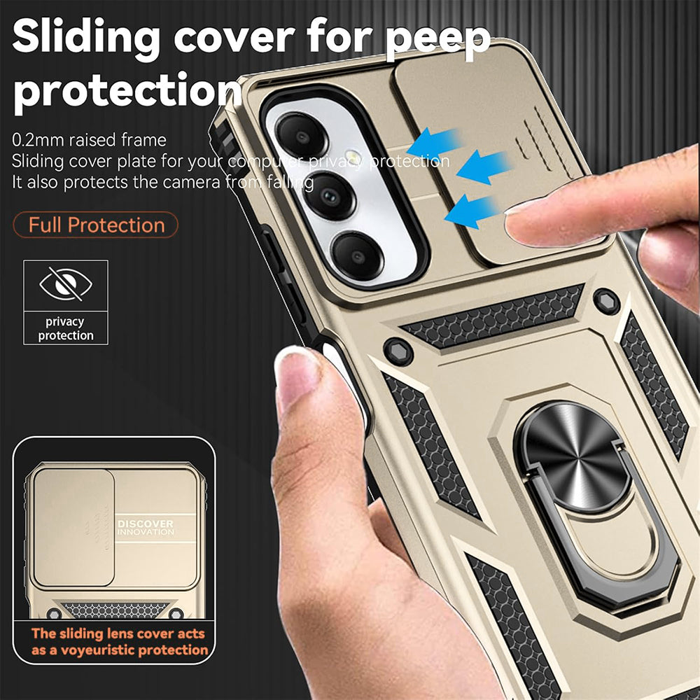 Case for Oppo Reno12 FS 5G / Reno12 FS 4G / Reno12 F 4G / Reno12 F, Techsuit, CamShield, Gold