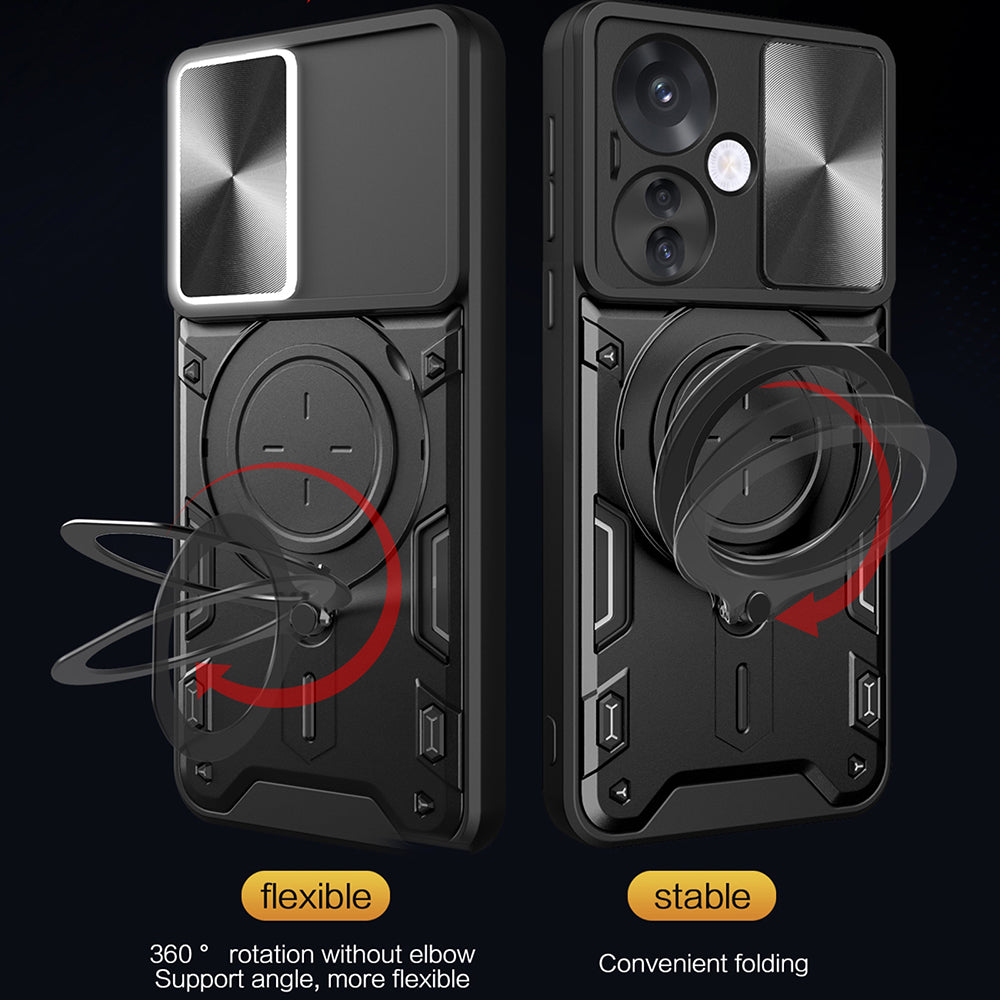 Case for Oppo Reno13 FS 5G / Reno13 F 4G / Reno13 F, Techsuit, CamGuard Pro, Rose Gold