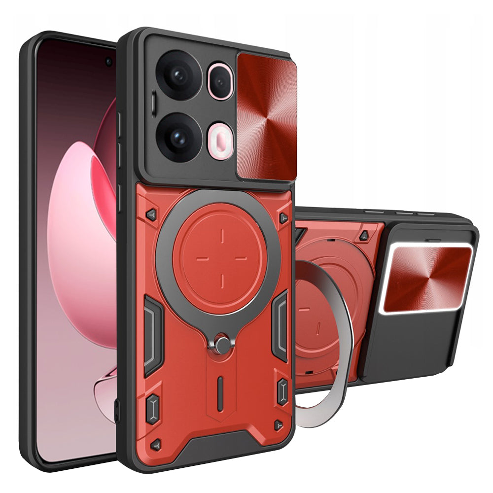 Case for Oppo Reno13 Pro, Techsuit, CamGuard Pro, Red