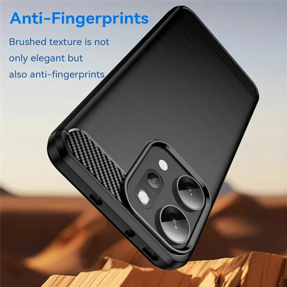 Case for Oppo Reno14 Pro, Techsuit, Carbon, Black