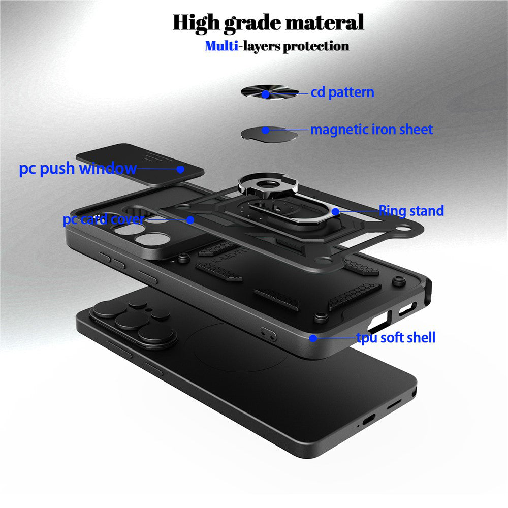 Case for Oppo Reno15 FS / Reno15 F, Techsuit, CamShield, Black
