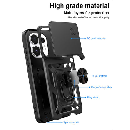 Case for Oppo Reno16 / Reno16 Pro, Techsuit, CamShield, Rose Gold