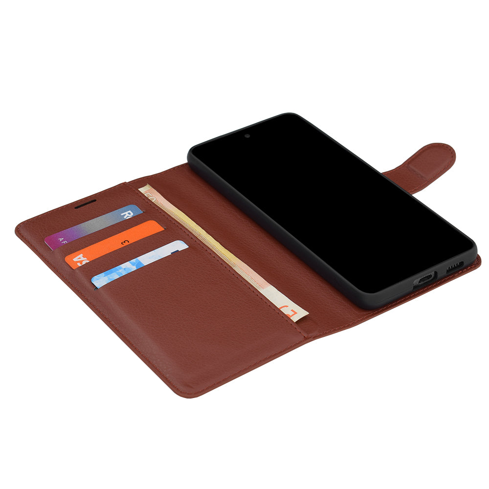 Case for Oppo Reno16 / Reno16 Pro, Techsuit, Leather Folio, Brown
