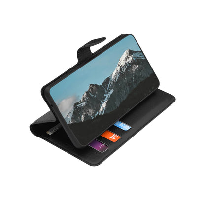 Case for Oppo Reno16 / Reno16 Pro, Techsuit, Leather Folio, Black