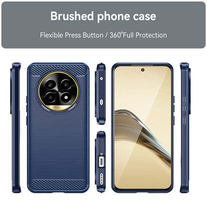 Case for Realme 13 Pro / 13 Pro+, Techsuit, Carbon, Blue