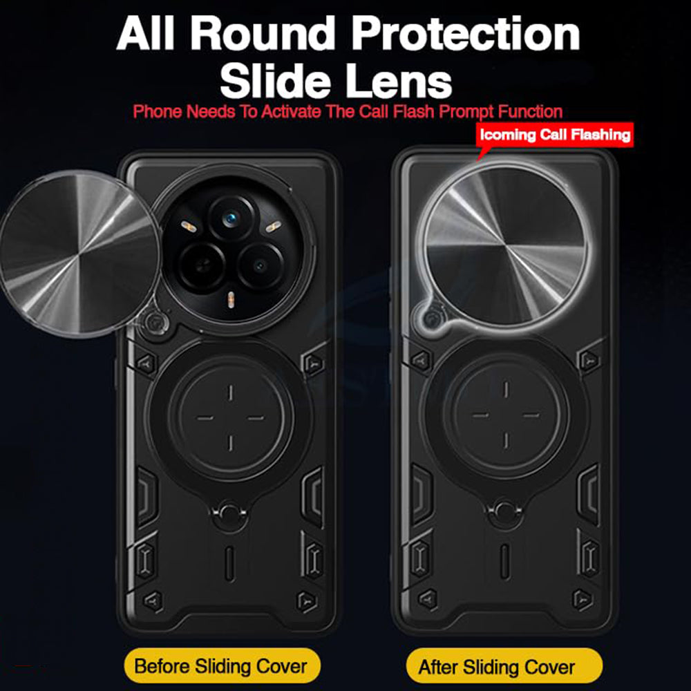 Case for Realme 14 Pro+, Techsuit, CamGuard Pro, Black