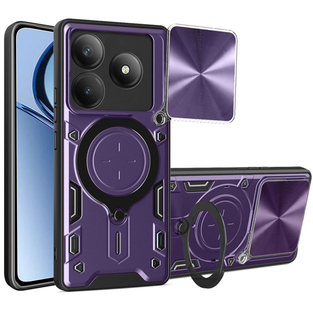 Case for Realme C63 / C61, Techsuit, CamGuard Pro, Purple