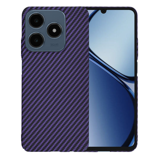 Case for Realme C63 / C61, Techsuit, Carbonite FiberShell, Purple