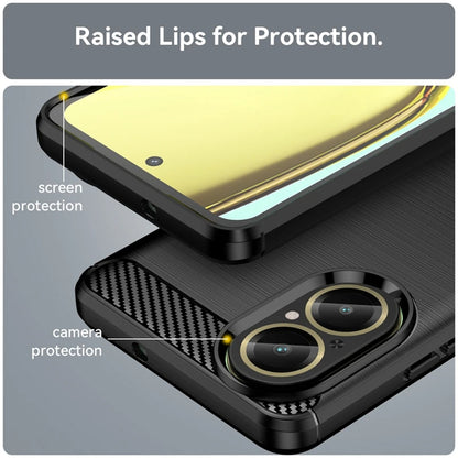 Case for Realme C67 4G, Techsuit, Carbon, Black