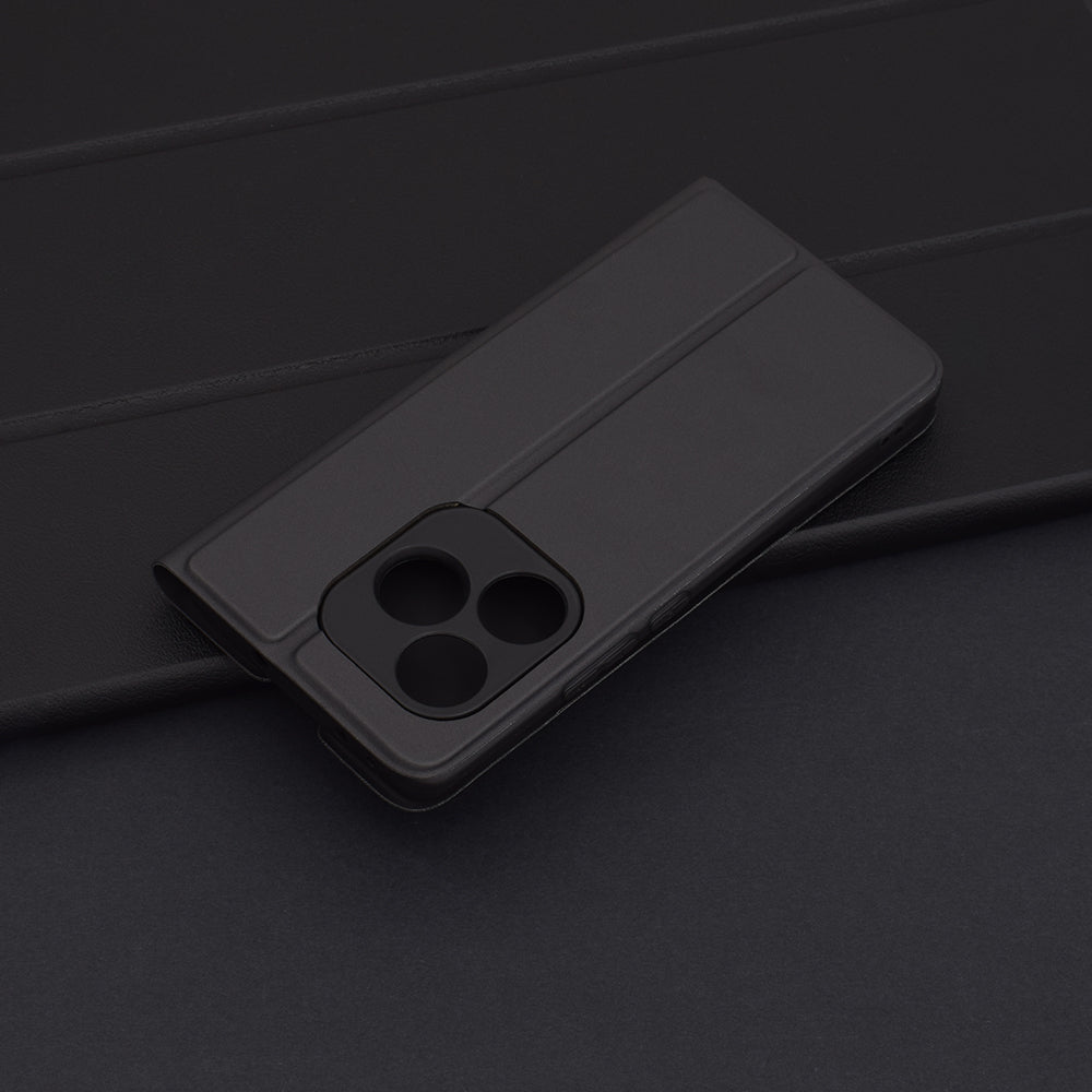 Case for Realme GT 6T / GT 6, Techsuit, Magskin Book, Black