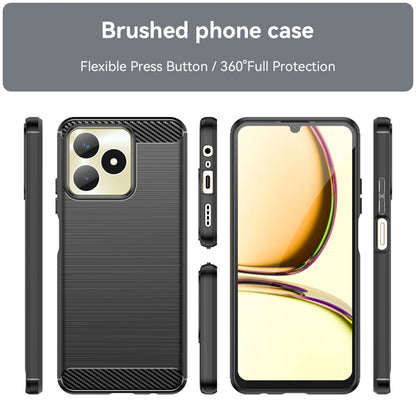 Case for Realme Note 50 / C51, Techsuit, Carbon, Black