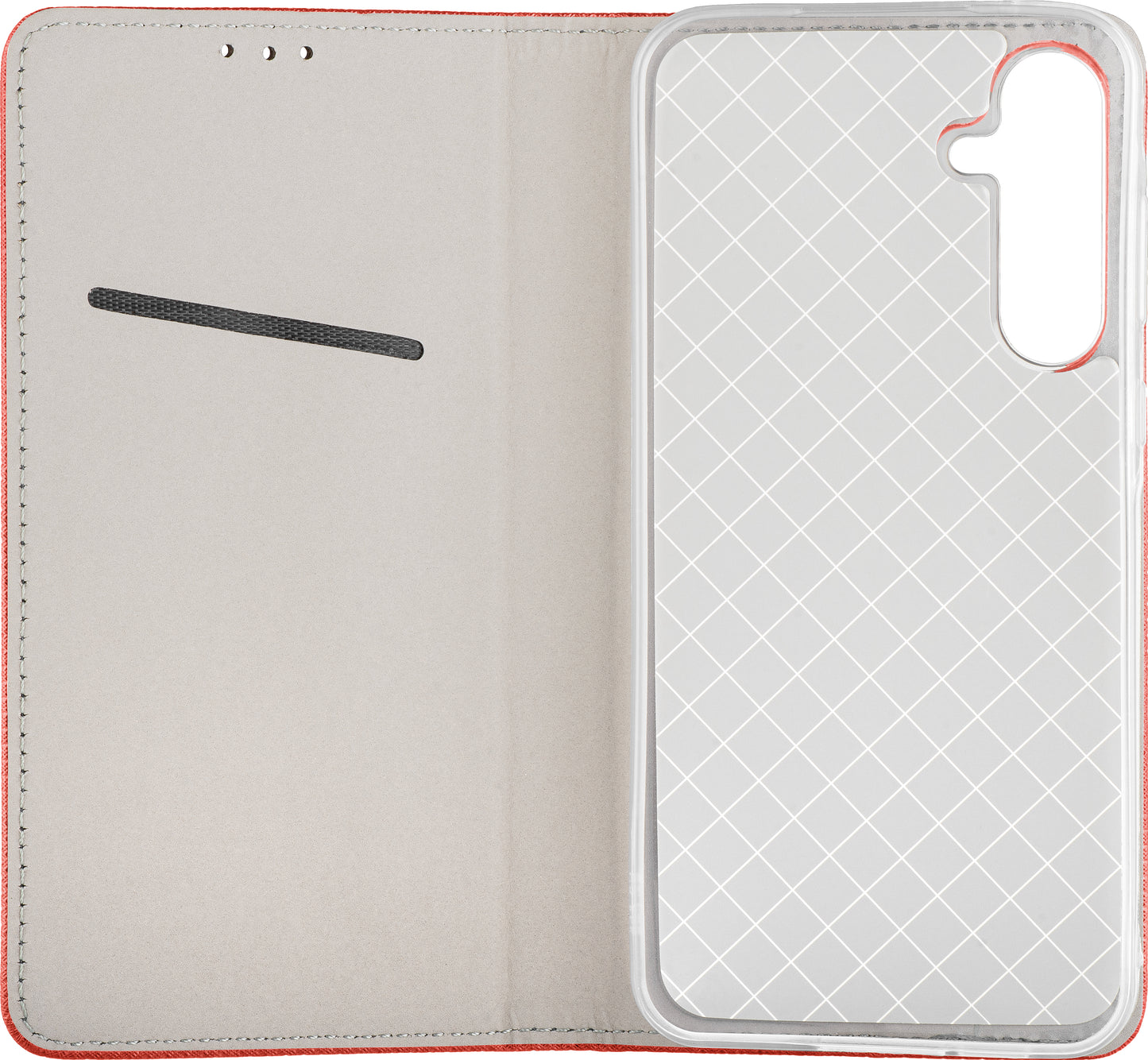 Case for Samsung Galaxy A06 A065, OEM, Smart Magnet, Red