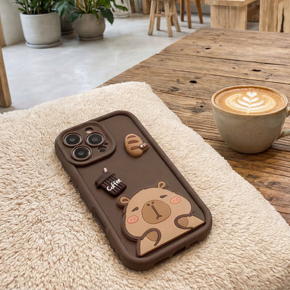 Case for Samsung Galaxy S26 Ultra S948, OEM, Ultra Trendy 3D Capybara, Brown