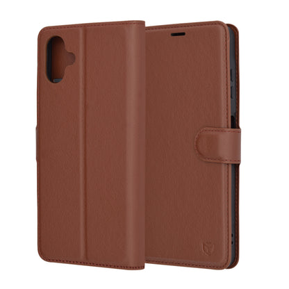 Case for Samsung Galaxy A06 A065, Techsuit, Leather Folio, Brown