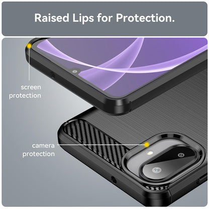 Case for Samsung Galaxy A08 4G A085 / A07 5G A076, Techsuit, Carbon, Black