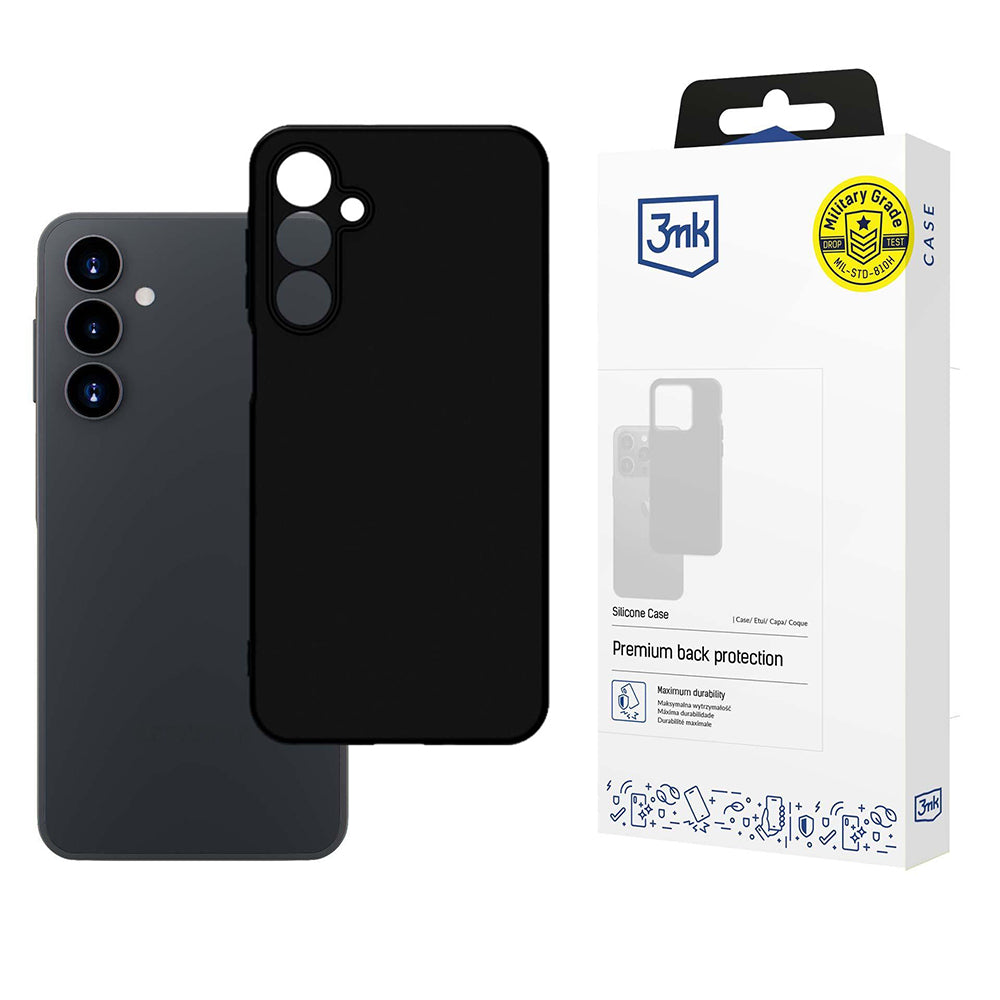 Case for Samsung Galaxy A16 5G A166 / A16 4G A165, 3MK, Silicone, Black