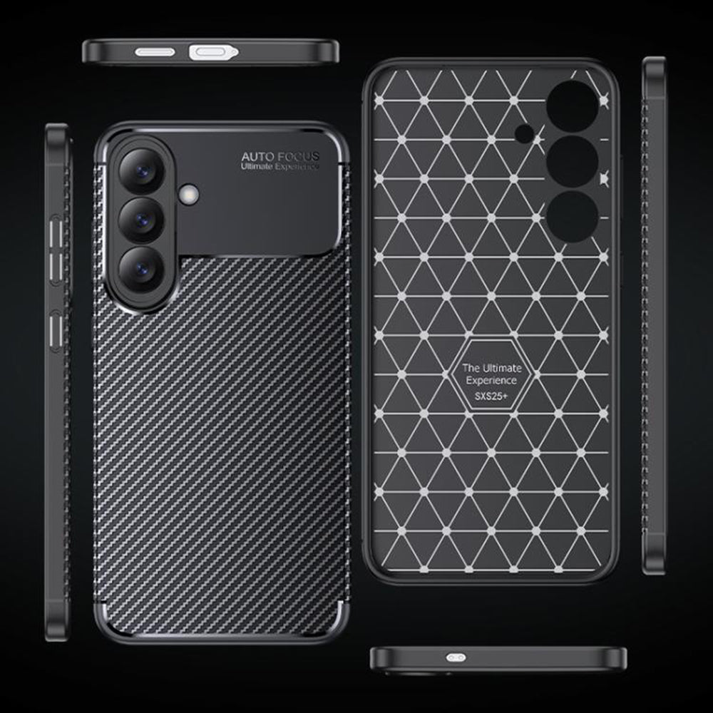Case for Samsung Galaxy A27 5G, Techsuit, CarbonFiber, Black
