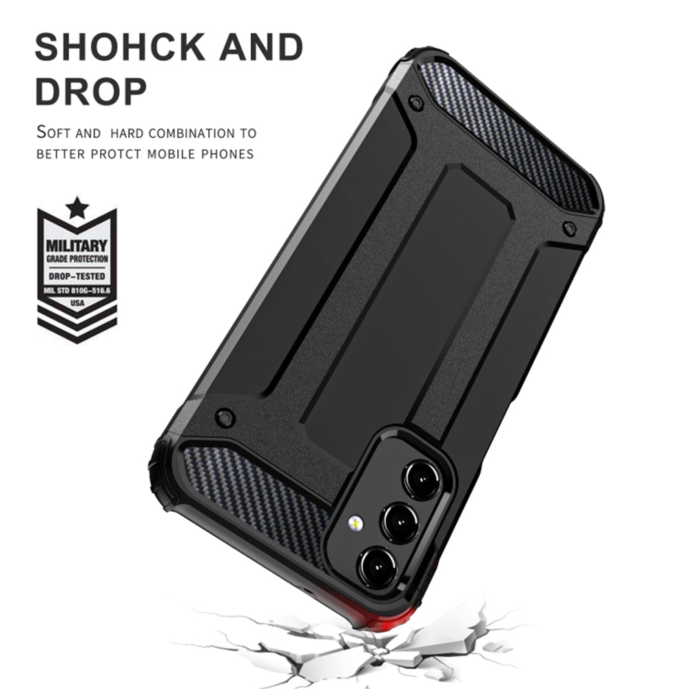 Case for Samsung Galaxy A34 A346, Techsuit, Hybrid Armor, Black