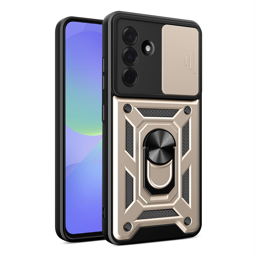 Case for Samsung Galaxy A36 A366, Techsuit, CamShield, Gold