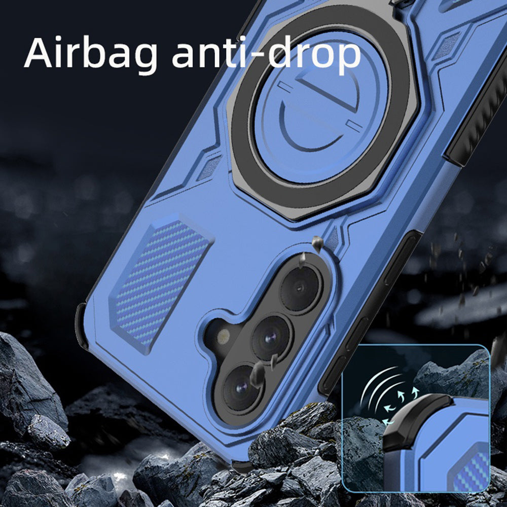 Case for Samsung Galaxy A37 5G, Techsuit, Carbon Shield Pro, Blue