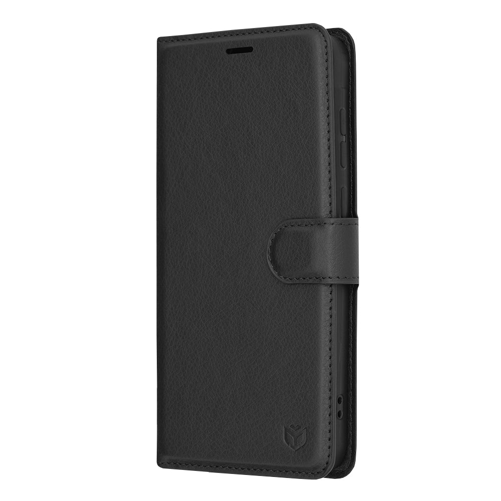 Case for Samsung Galaxy A55 5G A556, Techsuit, Leather Folio, Black