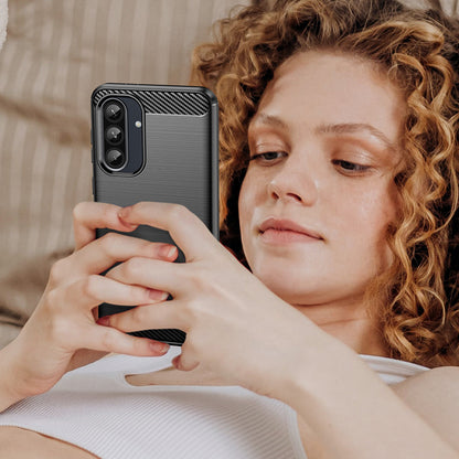 Case for Samsung Galaxy A56 A566 / A36 A366, Techsuit, Carbon, Black