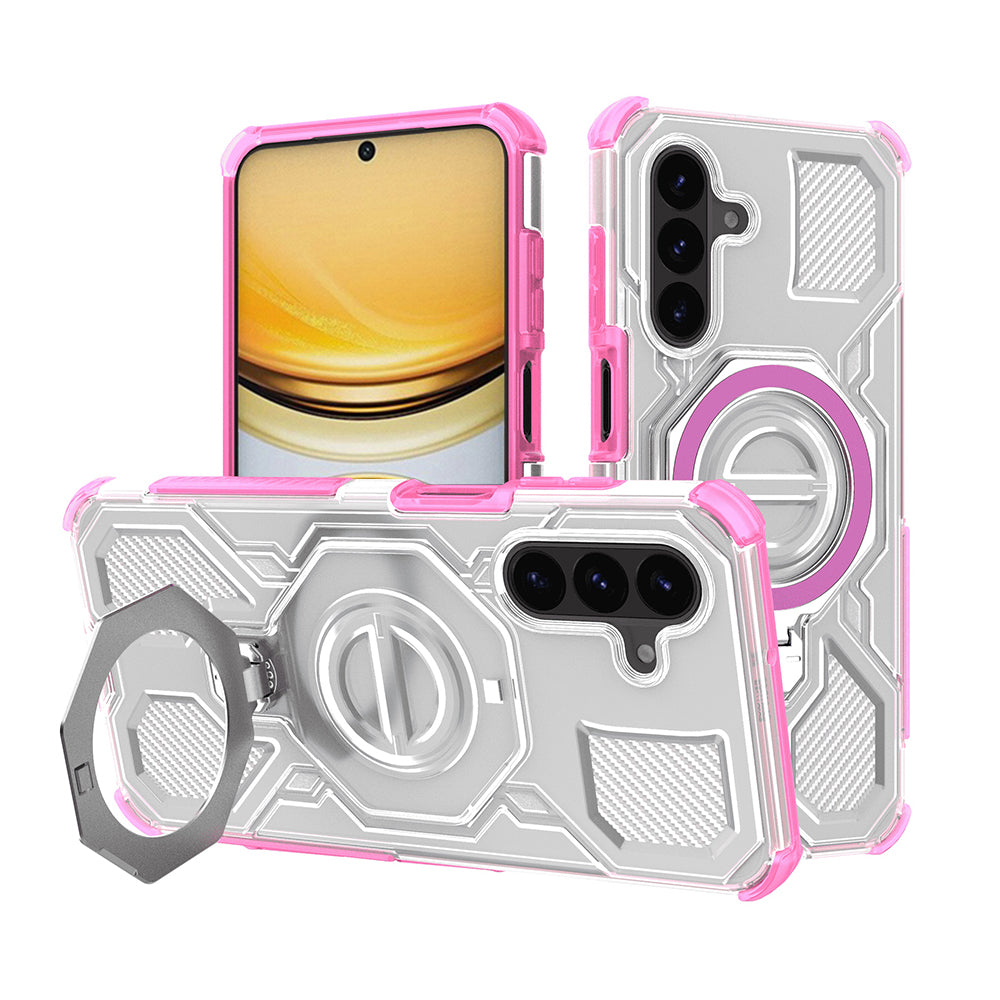 Case for Samsung Galaxy A57 5G, Techsuit, Carbon Shield Pro, Pink.