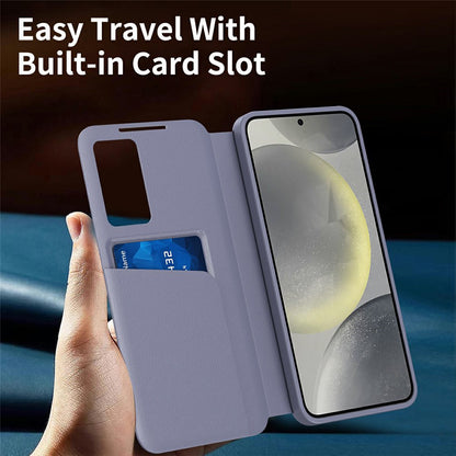 Case for Samsung Galaxy A57 5G, Techsuit, SmartView, Purple