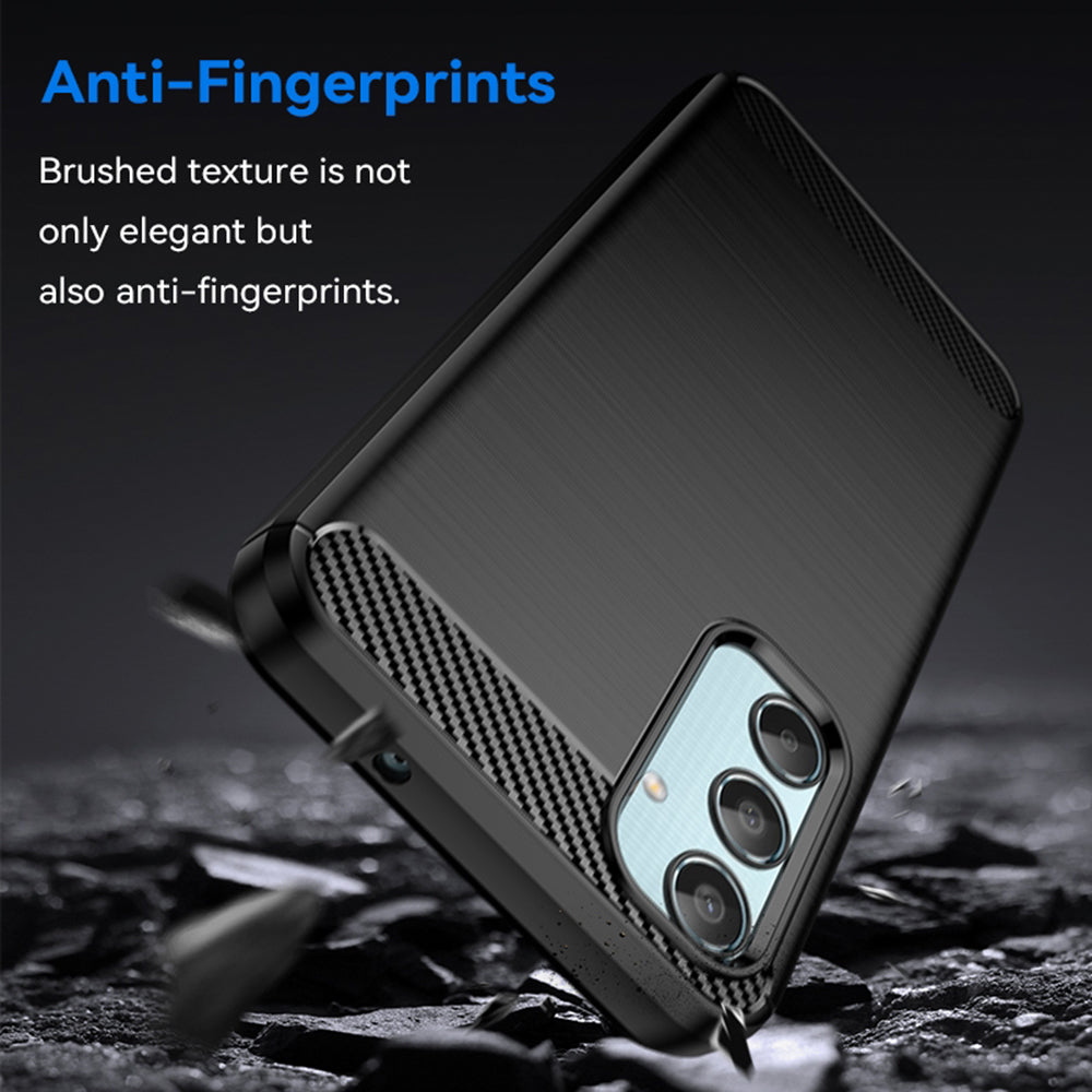 Case for Samsung Galaxy M35, Techsuit, Carbon, Black