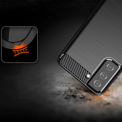 Case for Samsung Galaxy S21+ 5G G996, Techsuit, Carbon, Black