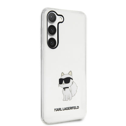 Case for Samsung Galaxy S23 S911, Karl Lagerfeld, Ikonik Choupette, Transparent
