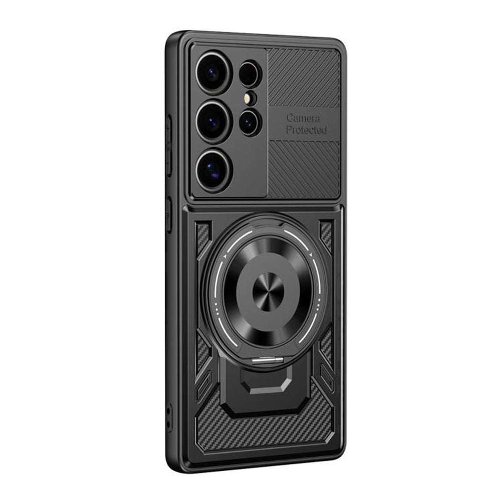 Case for Samsung Galaxy S23 Ultra S918, Techsuit, RuggedCam, Black