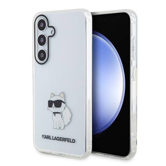 Case for Samsung Galaxy S24+ S926, Karl Lagerfeld, IML Luxury Choupette, Transparent