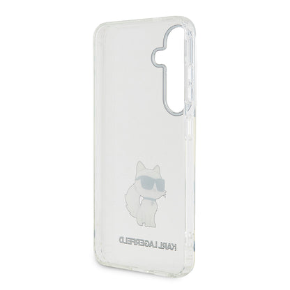 Case for Samsung Galaxy S24+ S926, Karl Lagerfeld, IML Luxury Choupette, Transparent