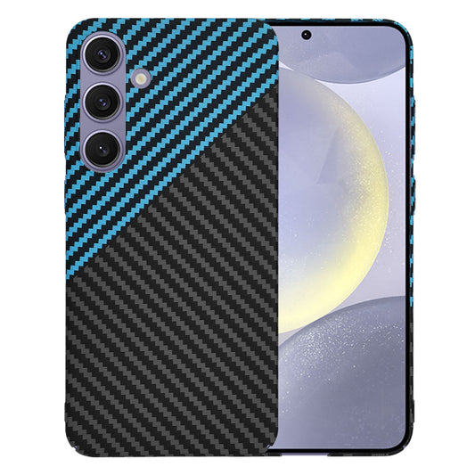 Case for Samsung Galaxy S24+ S926, Techsuit, Carbonite FiberShell, Black Blue