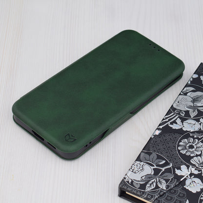 Case for Samsung Galaxy S24+ S926, Techsuit, Safe Wallet Plus, Green