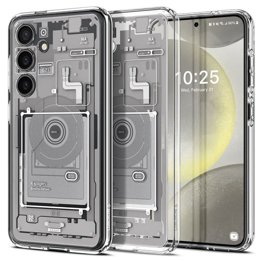 Case for Samsung Galaxy S24 S921, Spigen, Ultra Hybrid Zero One, White