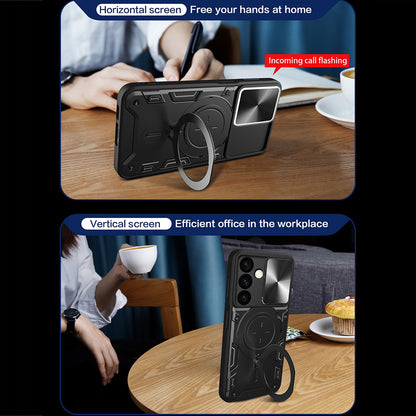 Case for Samsung Galaxy S24 S921, Techsuit, CamGuard Pro, Blue