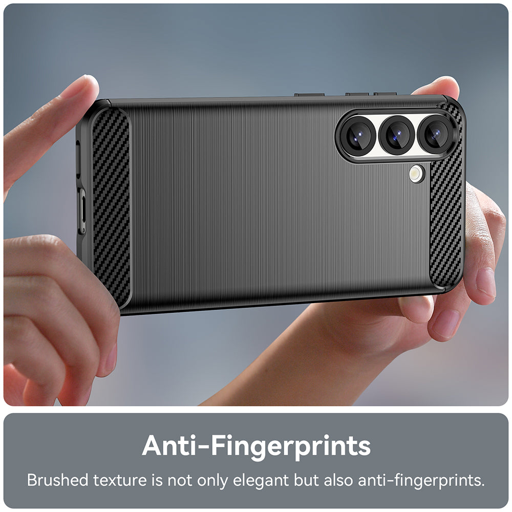 Case for Samsung Galaxy S25 Edge S937, Techsuit, Carbon, Black