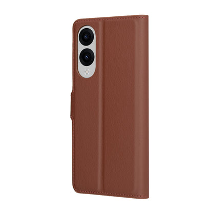 Case for Samsung Galaxy S25 Edge S937, Techsuit, Leather Folio, Brown