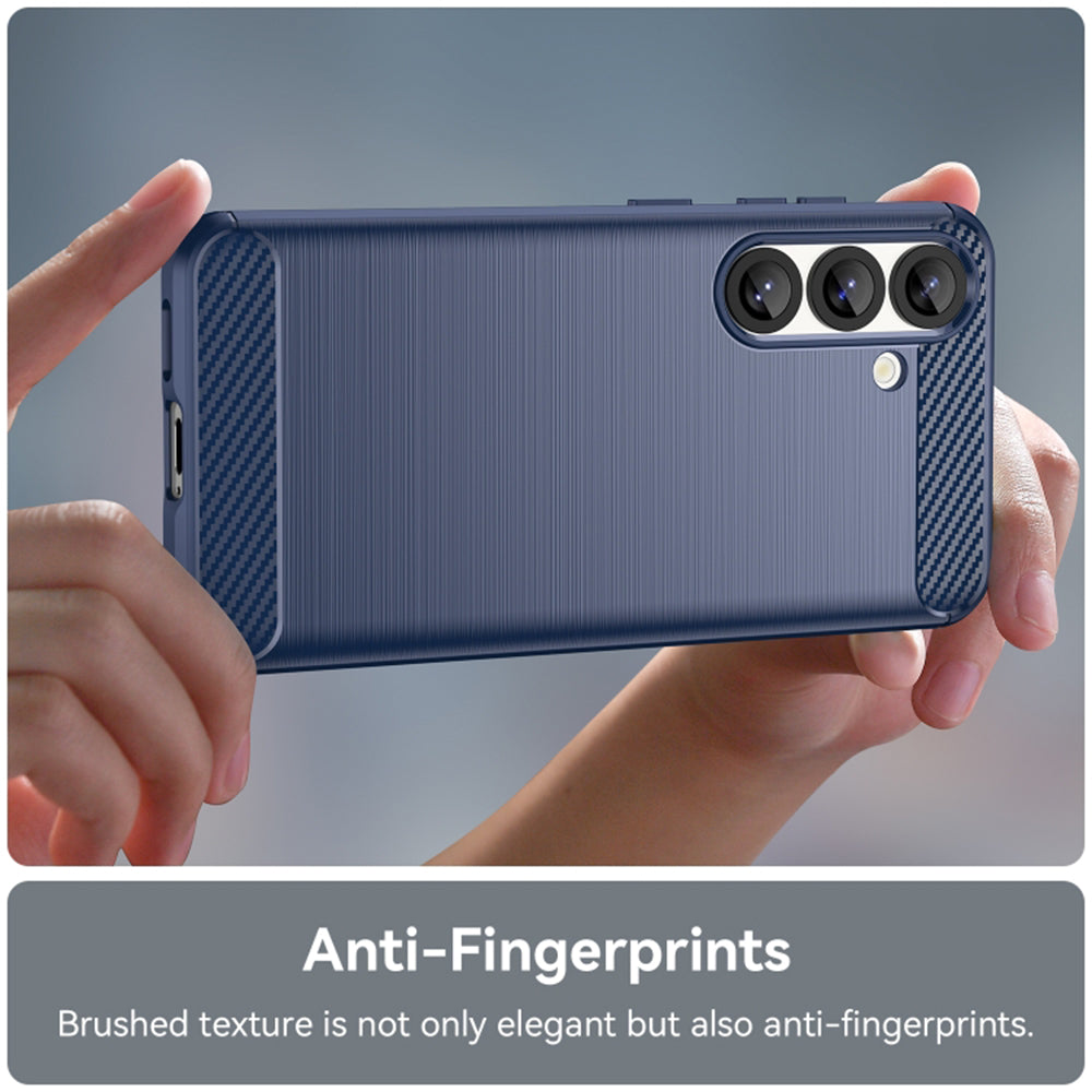 Case for Samsung Galaxy S25+ S936, Techsuit, Carbon, Blue