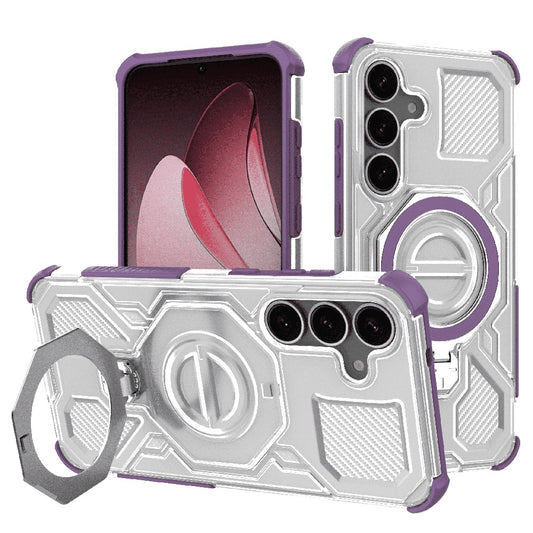 Case for Samsung Galaxy S25+ S936, Techsuit, Carbon Shield Pro, Purple
