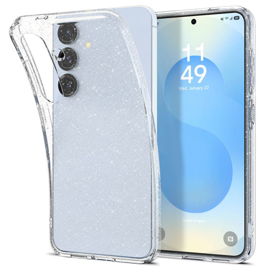 Case for Samsung Galaxy S25 S931, Spigen, Liquid Crystal Glitter, Transparent ACS08997