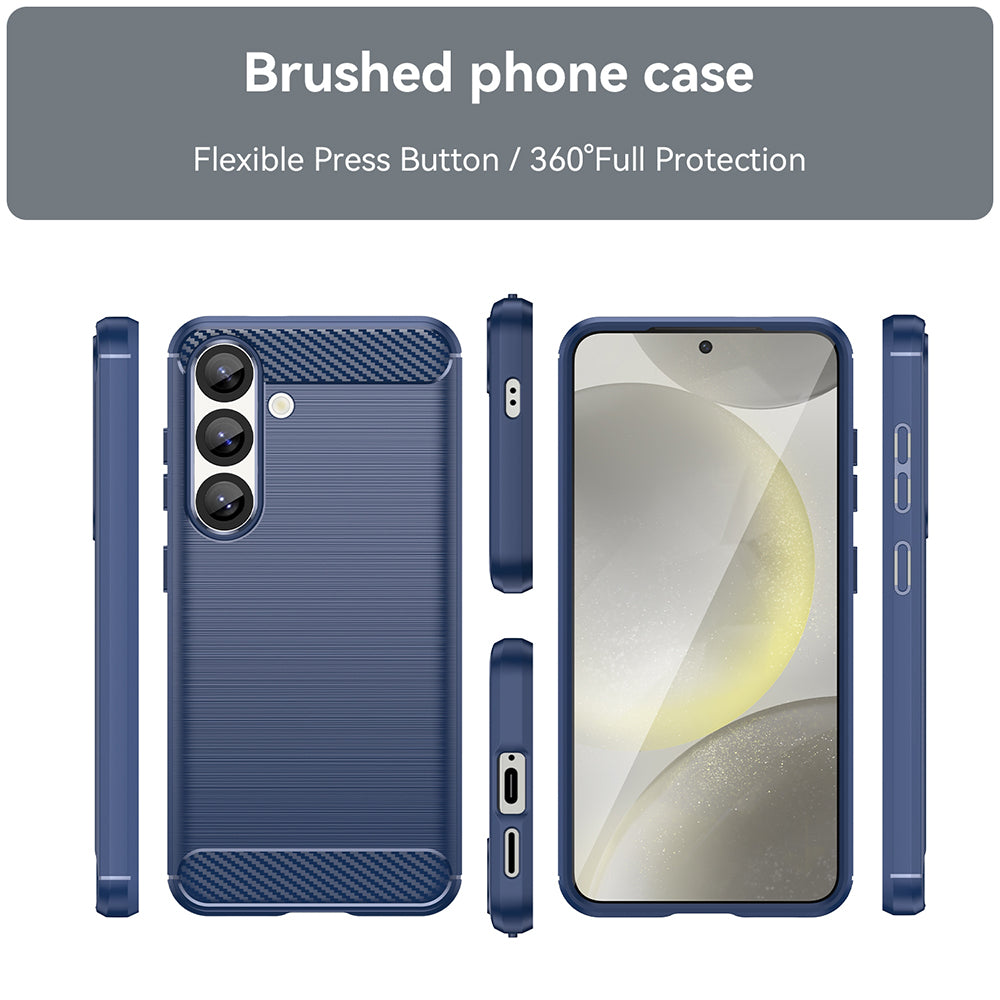 Case for Samsung Galaxy S25 S931, Techsuit, Carbon, Blue