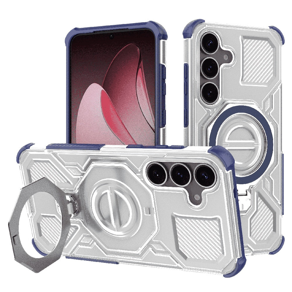 Case for Samsung Galaxy S25 S931, Techsuit, Carbon Shield Pro, Blue