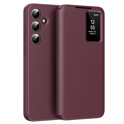 Case for Samsung Galaxy S25 S931, Techsuit, SmartView, Red
