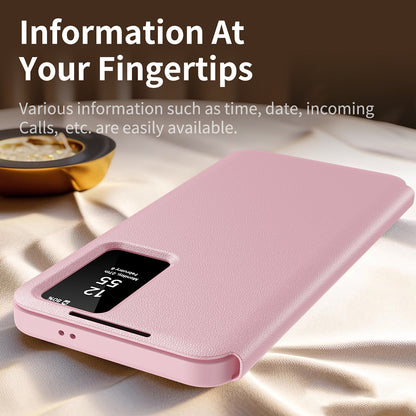 Case for Samsung Galaxy S25 S931, Techsuit, SmartView, Pink