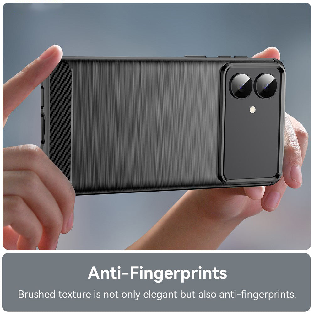 Case for Samsung Galaxy S26 Edge, Techsuit, Carbon, Black